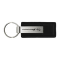 Black Leather Keychain KC1540.DRT - Officially Licensed for Dodge R/T