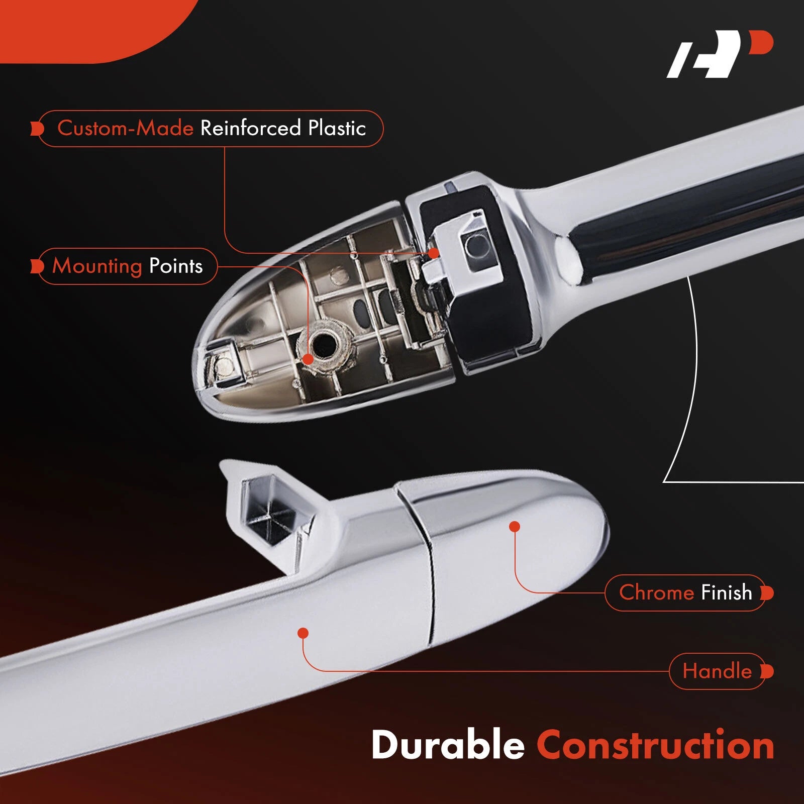 Chrome Exterior Door Handle for Kia Spectra/Spectra5 (2004–2009)