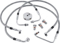 2X Stainless Steel Dot Brake Line Kit for Harley FLHR (1994–2007)