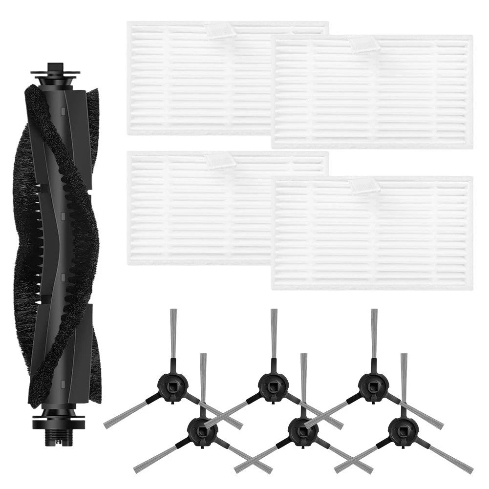 Main Brush, Side Brush, and Filter Pack for Airzeen Q10 Pro (2021–2023)