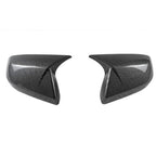 Pair Carbon Look Rearview Side Mirror Cover Cap Trim for Cadillac CT4 (2020–2024)