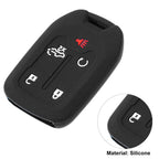 2X Silicone Smart Key Fob Case Cover for Chevrolet Silverado (2019–2022)