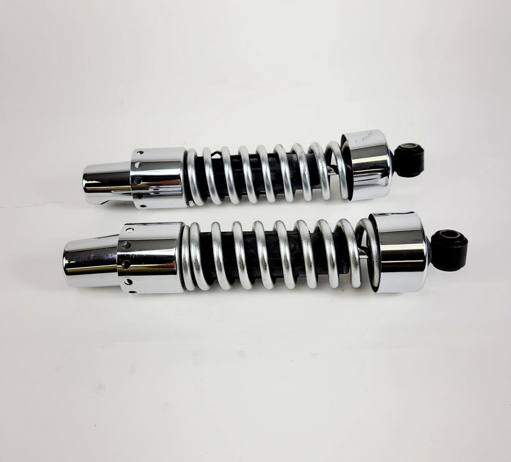 Chrome Rear Suspension Shocks 12" for Harley-Davidson Dyna (1991–2017)