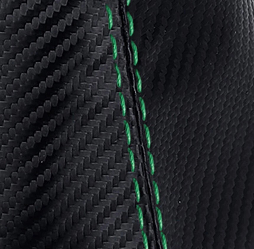 Manual Shift Boot for Dodge Challenger (2008–2014) Carbon Fiber Green Stitch