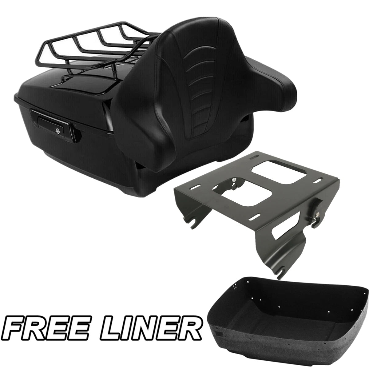 Trunk Solo Mount Rack for Harley Touring Street Road Glide (2014–Present)