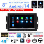 8'' Car Stereo GPS Navigation for Dodge Caliber, Ram, Chrysler, Jeep (2007-2012)