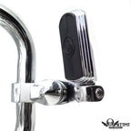 2.5" Short Angled Gear Skull Foot Peg Clamp for Harley Sportster Touring
