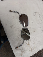 Set of 2 Teardrop Mirrors for Harley Davidson (OEM, Chrome)