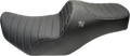 Chariot Seat for FLH/FLT (2023–2026) - Silver Classic Stitch, Silver Logo