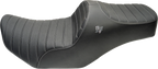 Chariot Seat for FLH/FLT (2023–2026) - Silver Classic Stitch, Silver Logo