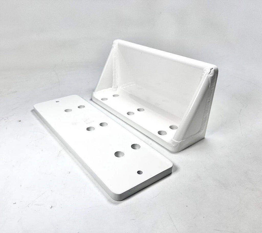 Set of 2 Custom 1/2in Thick Mounting Plates L Shape for Various Applications