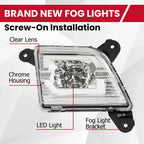 LED Fog Lights for Chevy Silverado 1500 2500HD 3500HD (2019–2022)