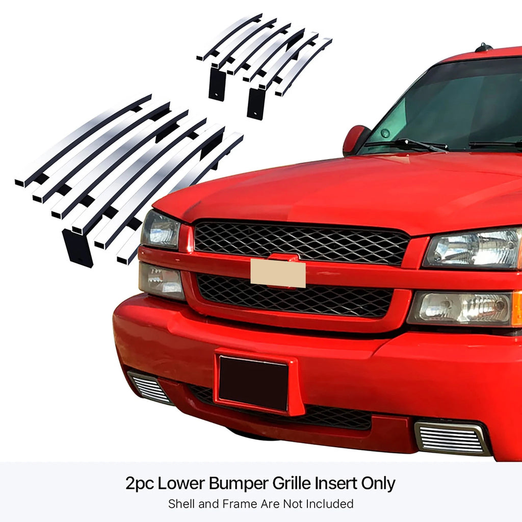 Chrome Billet Grille Insert for Chevy Silverado 1500 SS (2003-2006)