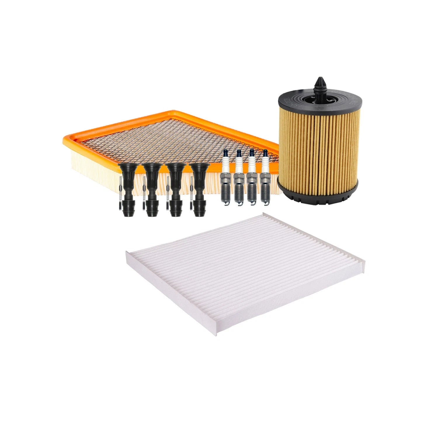 Tune Up Kit 4 Spark Plugs & Boots for GMC Terrain (2010–2017)