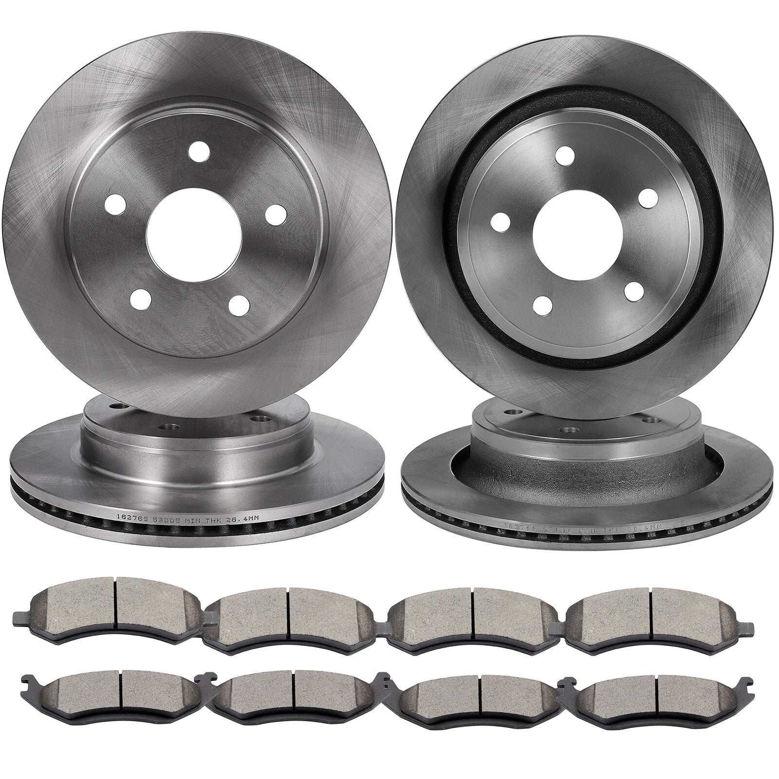 Drilled Rotors and Brake Pads for Dodge Ram 1500 (2006–2017)