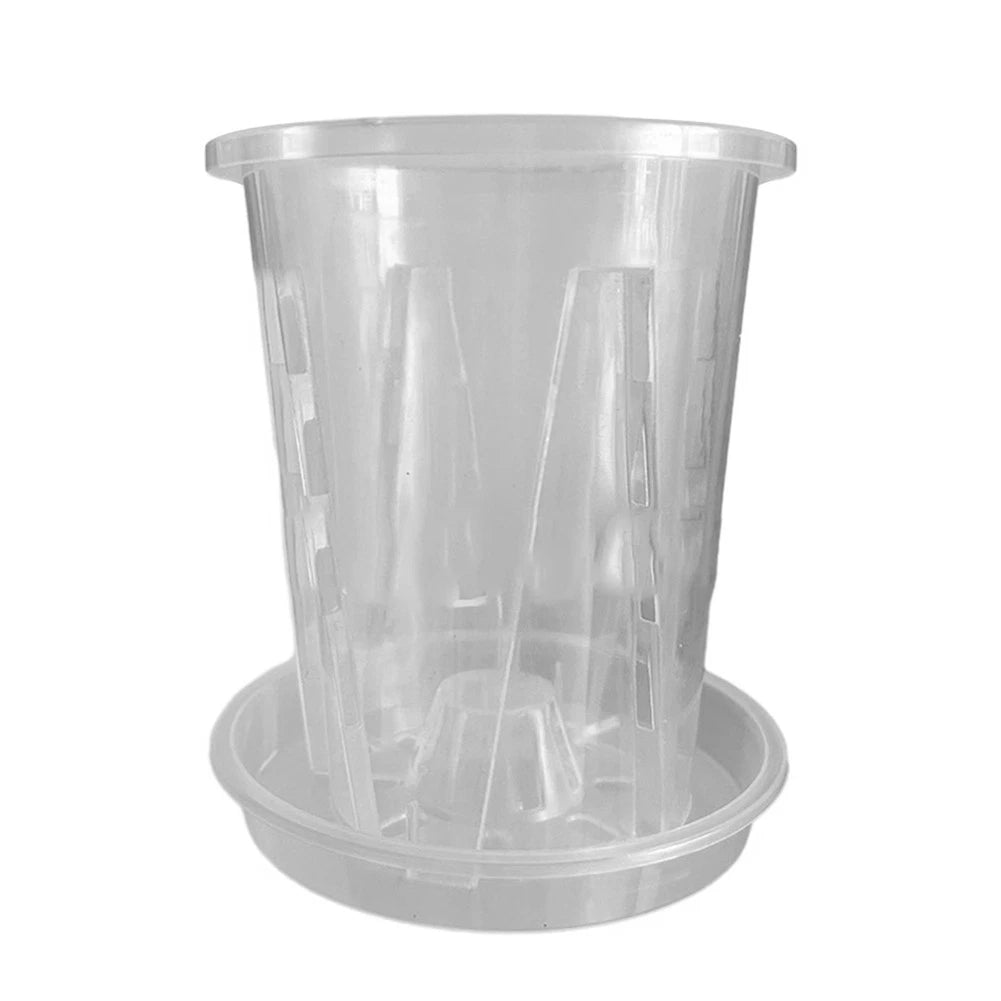 Clear Plastic Nursery Pots with Saucer and Drainage Hole (2023)