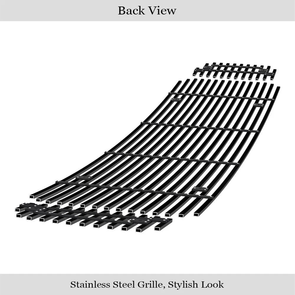 Upper Stainless Black Billet Grille Insert for Ford Excursion/F-250 (2000-2004)