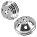 Double Groove V-Belt Pulley Kit for Chevy Small Block 265-400 V8 (1965–1986)
