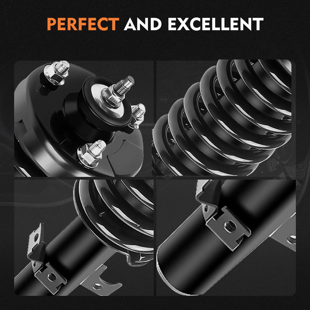 Set of 4 Complete Struts Shocks Spring Mounts for Honda Accord (1994–1997)