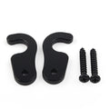 2X Black Sun Visor Clips for Jeep Wrangler JL JT JK (2018–Present)
