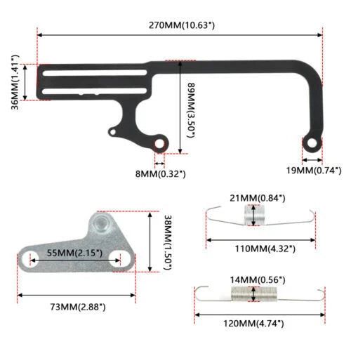 Throttle Carburetor Cable Mount Bracket for GM 700R4 Transmissions (304147)