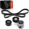 3X Serpentine Belt Drive Component Kit for Ford Taurus (1991–1994)
