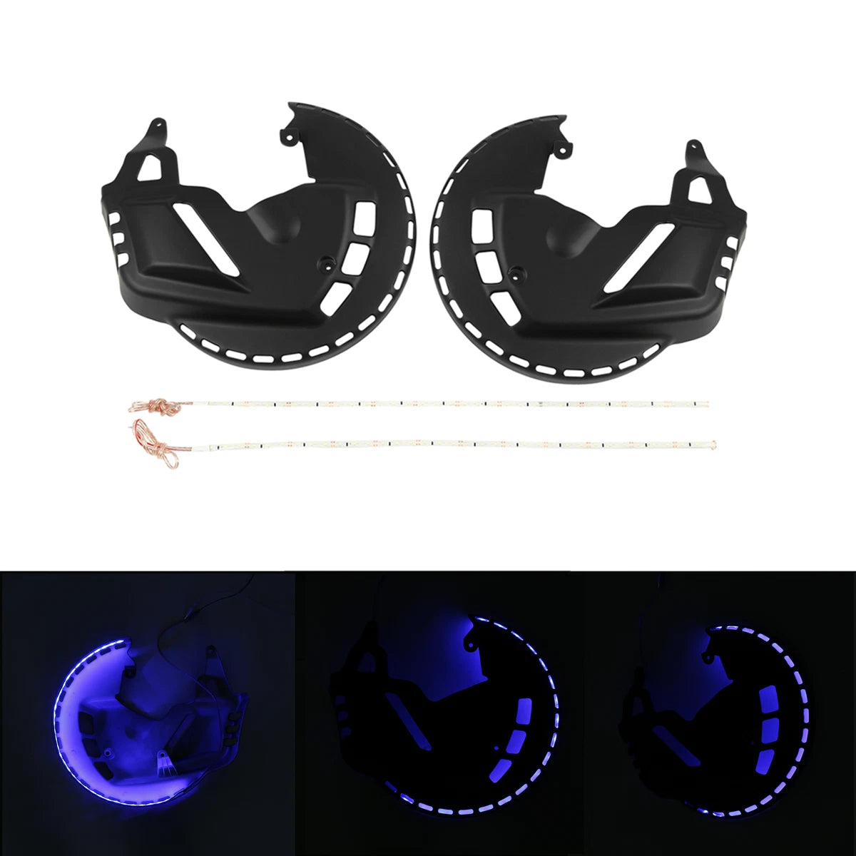 Brake Rotors Covers with Blue LED Ring for Honda Goldwing 1800 (2001–2017)