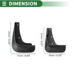 Mud Flaps Splash Guards for Mitsubishi Lancer-ex (2010–2016)