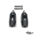 1" Black Motorcycle Spike Handlebar Risers for Universal Models (25mm, 5")
