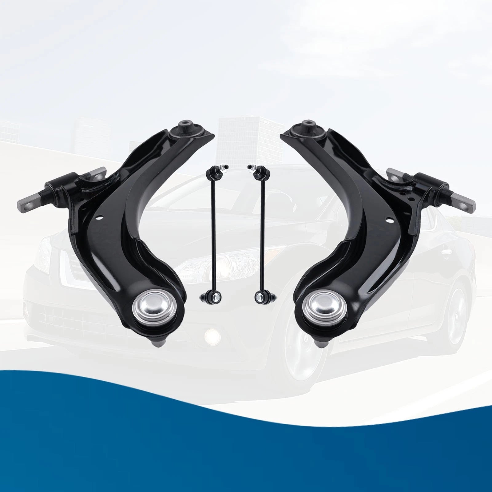 Front Lower Control Arms Sway Bar End Link Assembly for Nissan Sentra (2007–2012)