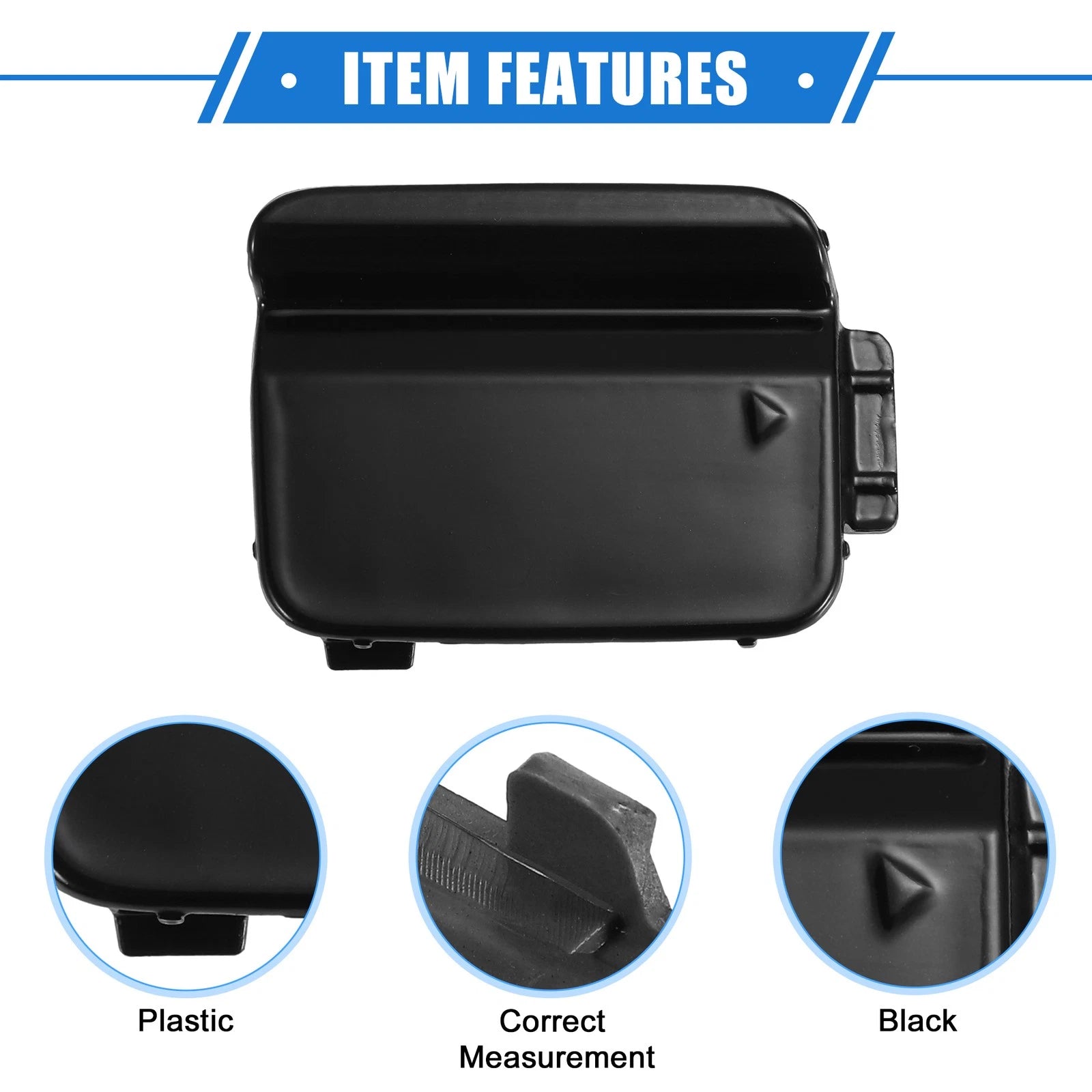 Tow Hook Cover for BMW 550i 528i 535i (2008–2010) - Black