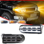 Switchback LED Sequential DRL Turn Signal Fog Lights for Toyota FJ Cruiser