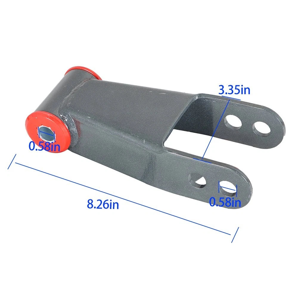 Adjustable 2" Rear Drop Shackle Lowering Kit for Chevy GMC C10 Pickup (1975–1987)