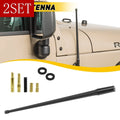 Set of 2 Radio Antennas for Jeep Wrangler JK JKU JL (2007–2022)