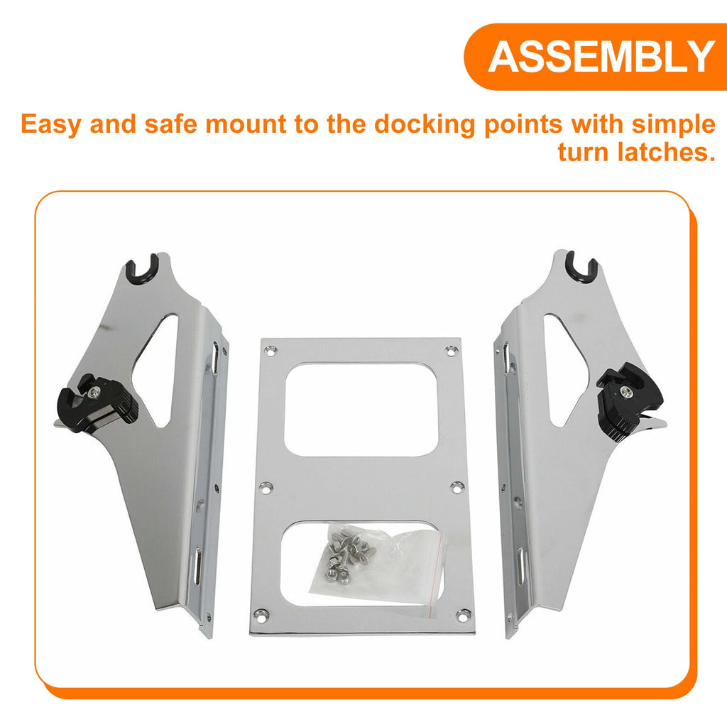 Razor Trunk Pack Two Up Rack Backrest for Harley Tour Street Road Glide (2014–2026)