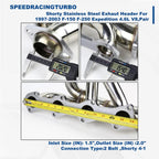 Stainless Steel Exhaust Header for Ford F-150 F-250 Expedition 1997–2003 (4.6L V8)