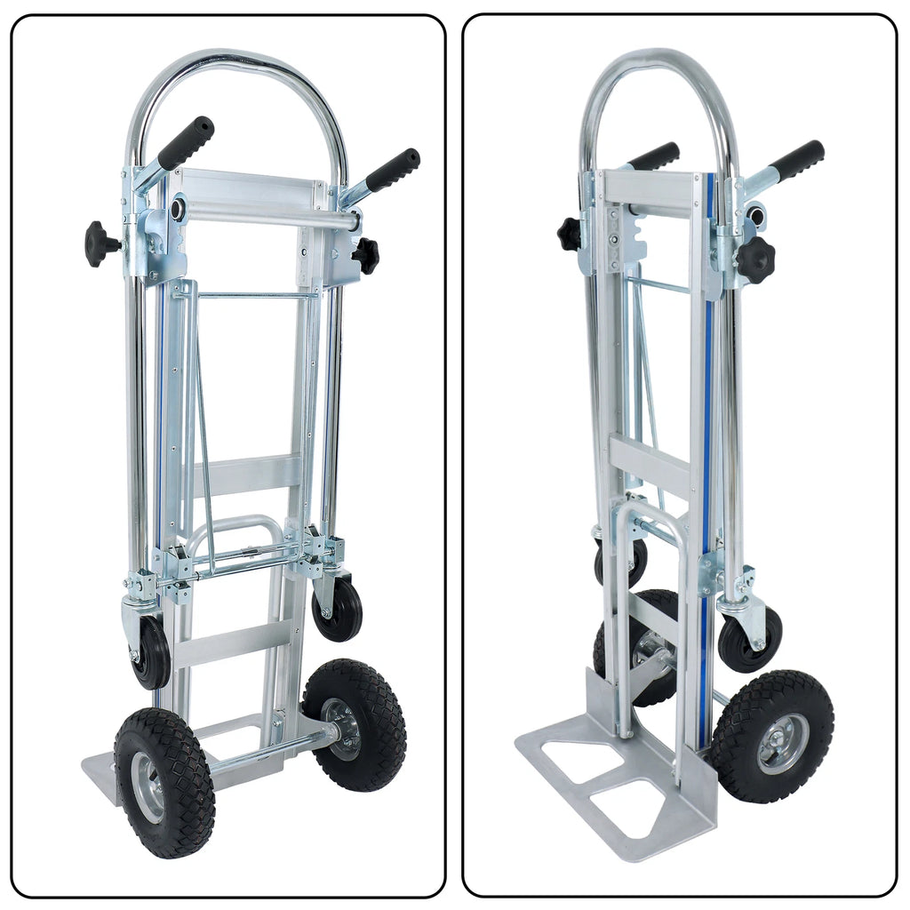 4-in-1 Aluminum Folding Hand Truck Trolley (1000 lbs Capacity)