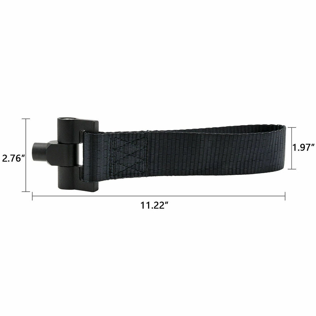 Nylon JDM Style Front Bumper Tow Hook Adapter with Towing Strap for Honda Fit (2015-2020)