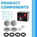 Rear Shock Bushing & Bearing Rebuild Kit for Yamaha Banshee 350 (1987–2006)
