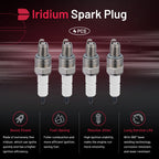 Set of 4 Iridium Spark Plugs 2983 for Aston Martin DB2 DB3 (1950–1955)