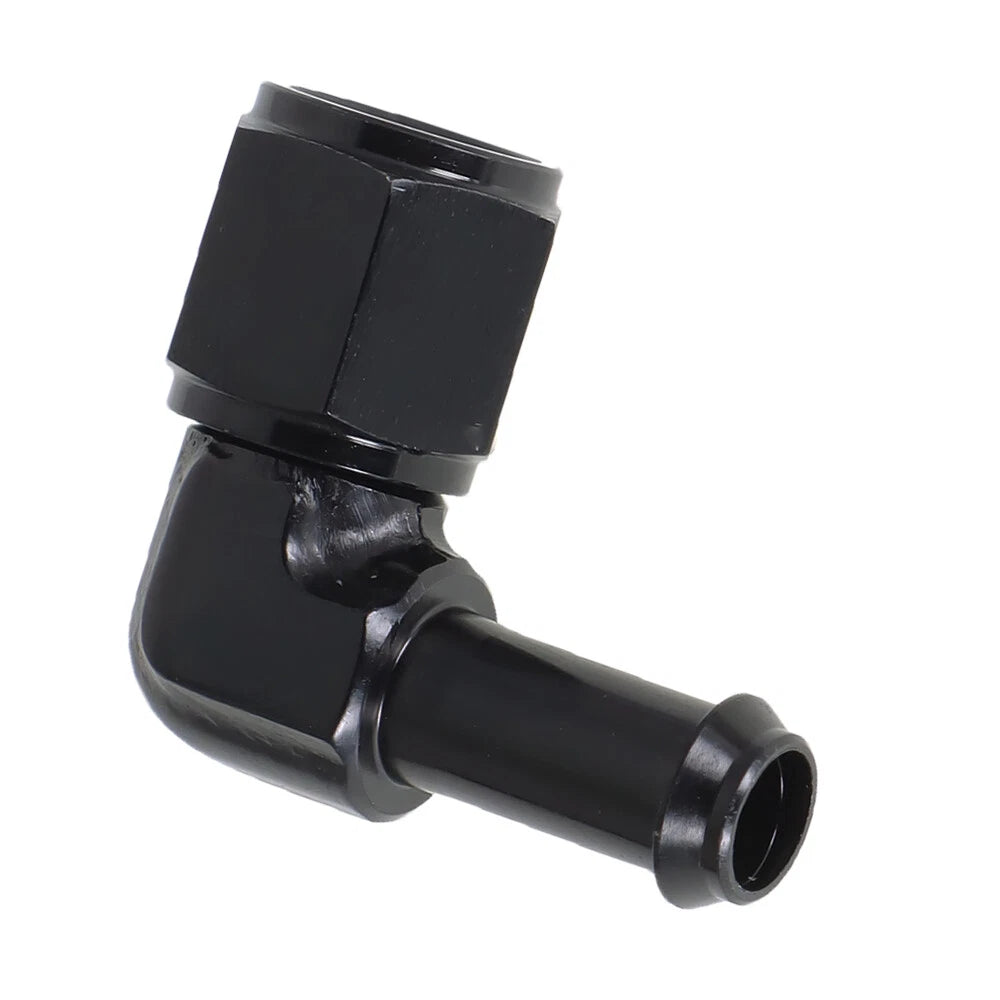 6 AN Female Swivel to 3/8" Barb Fitting Adapter 90 Degree