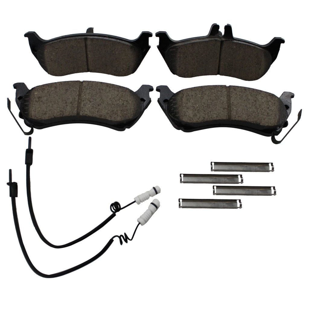 Set of 4 Akebono Rear Ceramic Disc Brake Pads for Mercedes-Benz W163 (1998–2005)