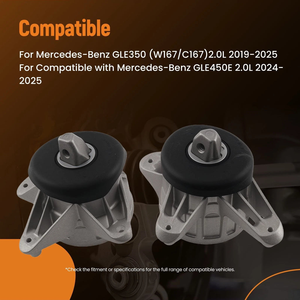 2X Engine Mount Set for Mercedes GLE350 GLE450E (2019-2025)