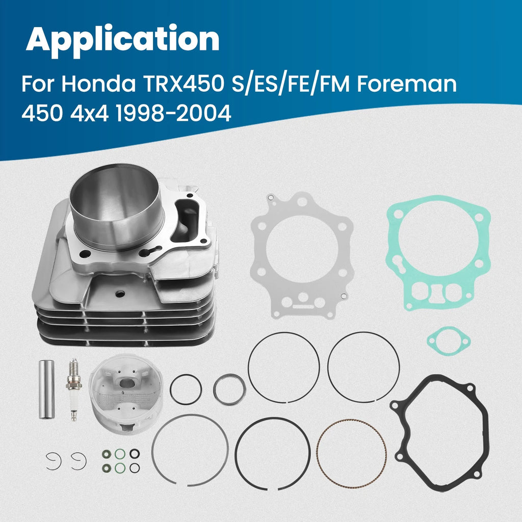 Piston Gasket Top End Kit for Honda Foreman TRX450 1998–2004