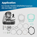 Piston Gasket Top End Kit for Honda Foreman TRX450 1998–2004