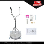 24" Pressure Washer Surface Cleaner with Handles & Wheels