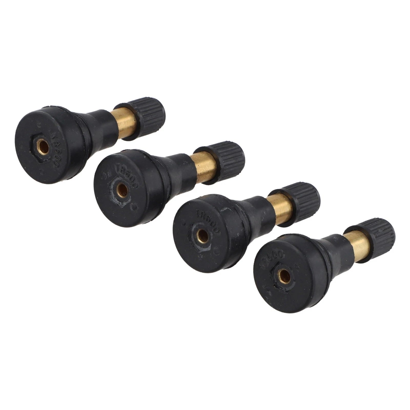 Tire Valve Stem for Tubeless Wheels 45 x 18.5mm Black + Gold