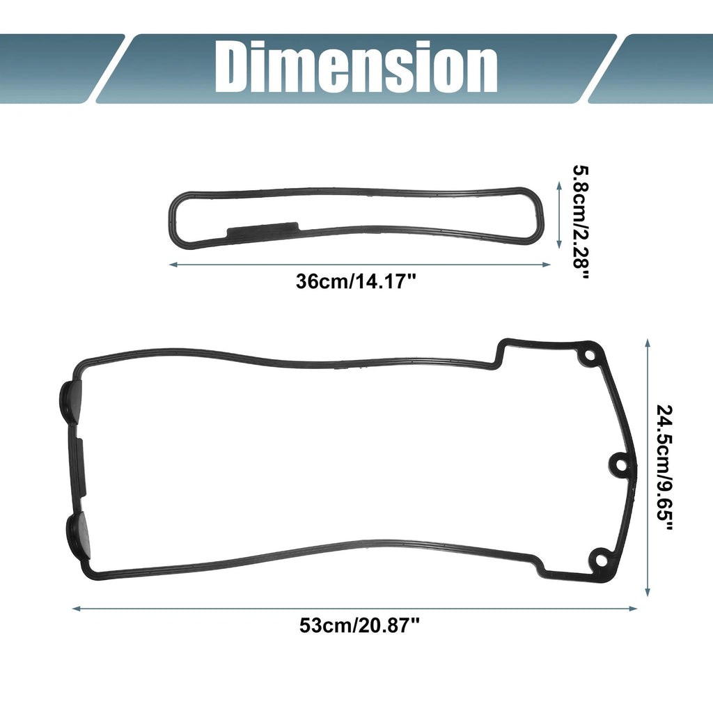 Set of 2 Valve Cover Gasket for BMW 740iL (1996–1998) 11129069872