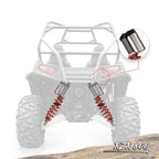 Rear Air Shocks Absorber for Polaris RZR S 800 EFI (2009–2014)