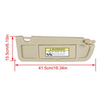 Pair Sun Visors for Honda Civic (2006–2011) Beige